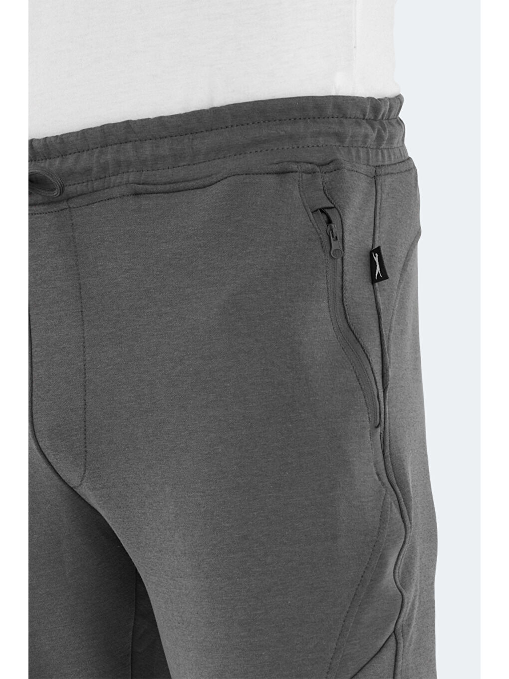 Karışık VENOM 2 Lİ SET Erkek Fermuar Cepli Dar Paça Siyah - Koyu Gri Pantolon-3