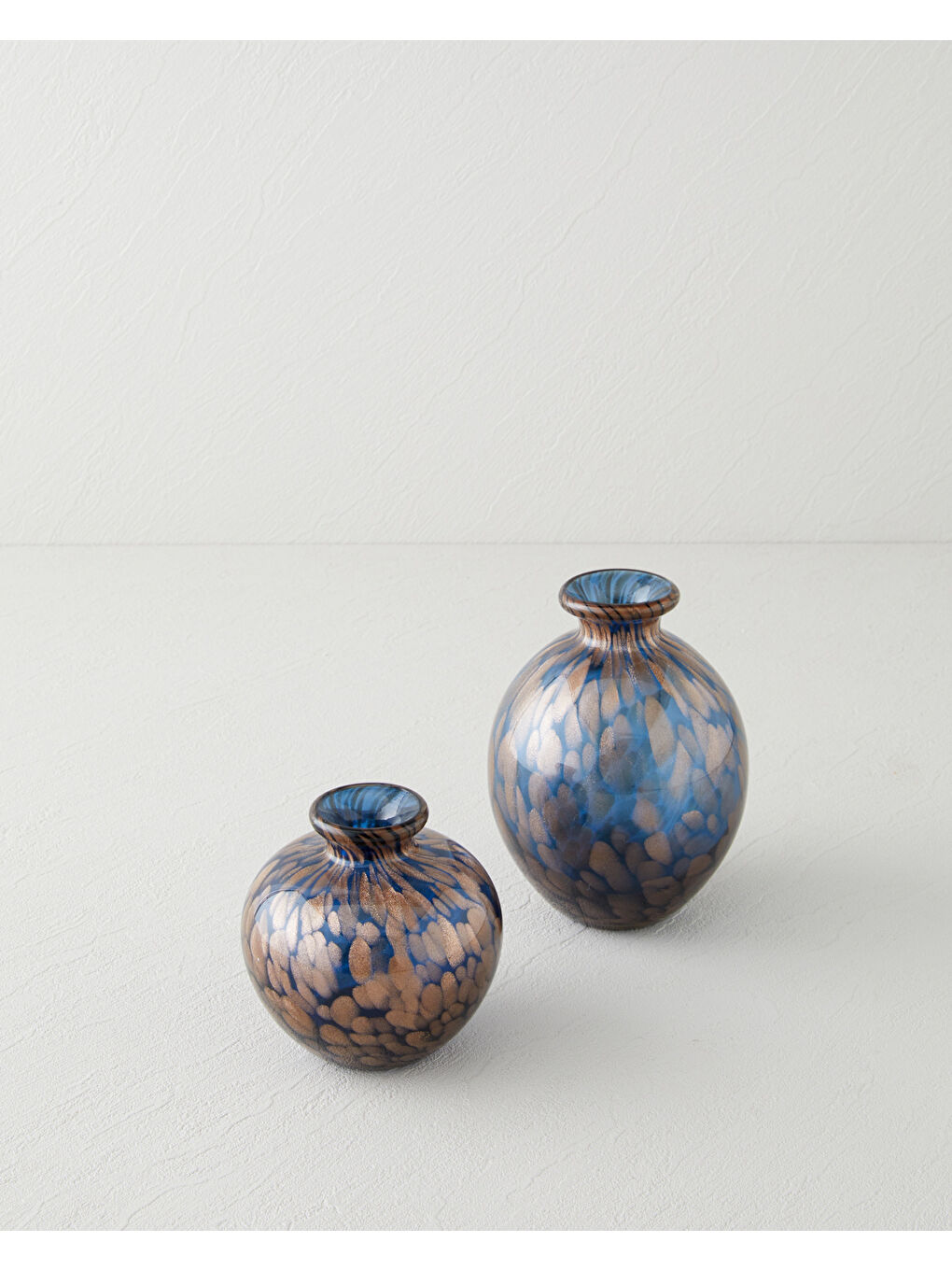 Helena Cam Vazo 14,5 cm Lacivert-3