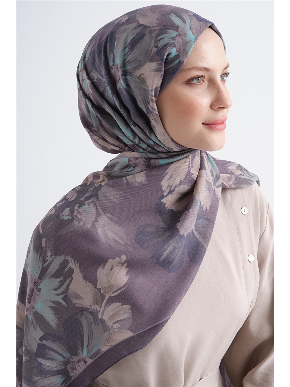 Mor Pure Şal 3908 53-1