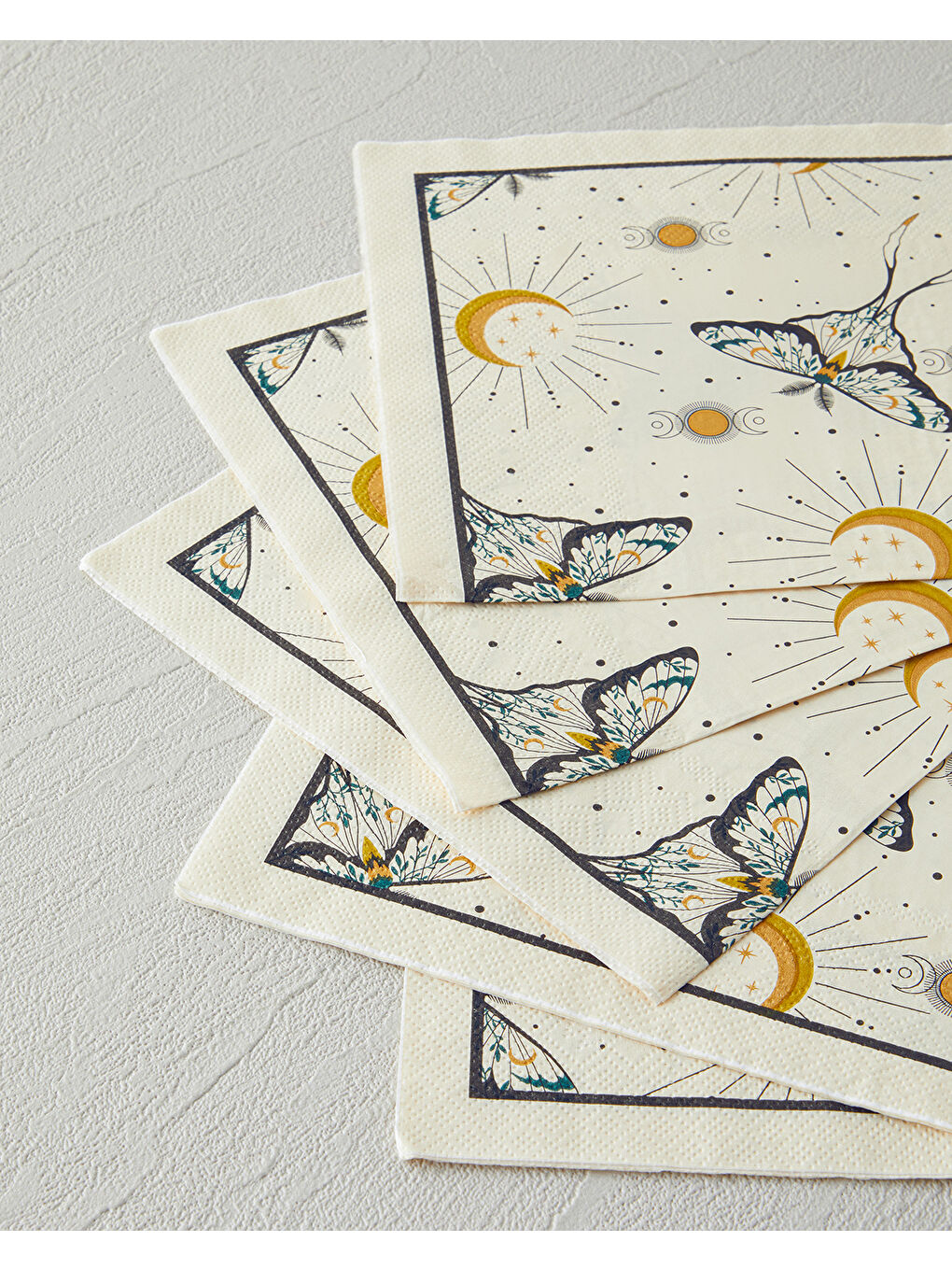 Talisman Butterfly 20'li Kağıt Peçete 33x33 cm Siyah-1