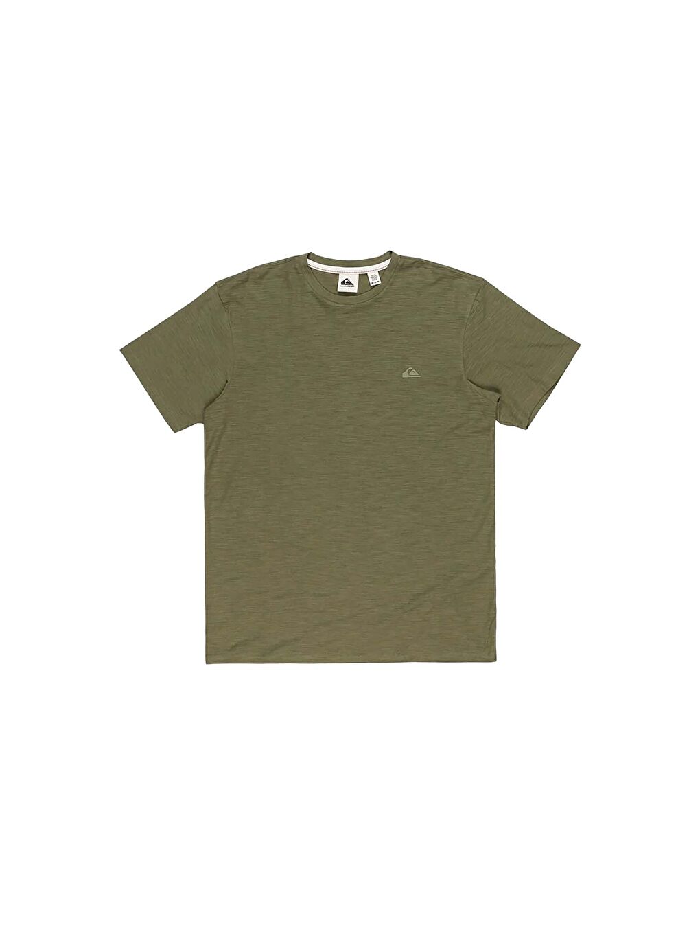 Haki Slub Roundneck Erkek Yeşil Tişört-1