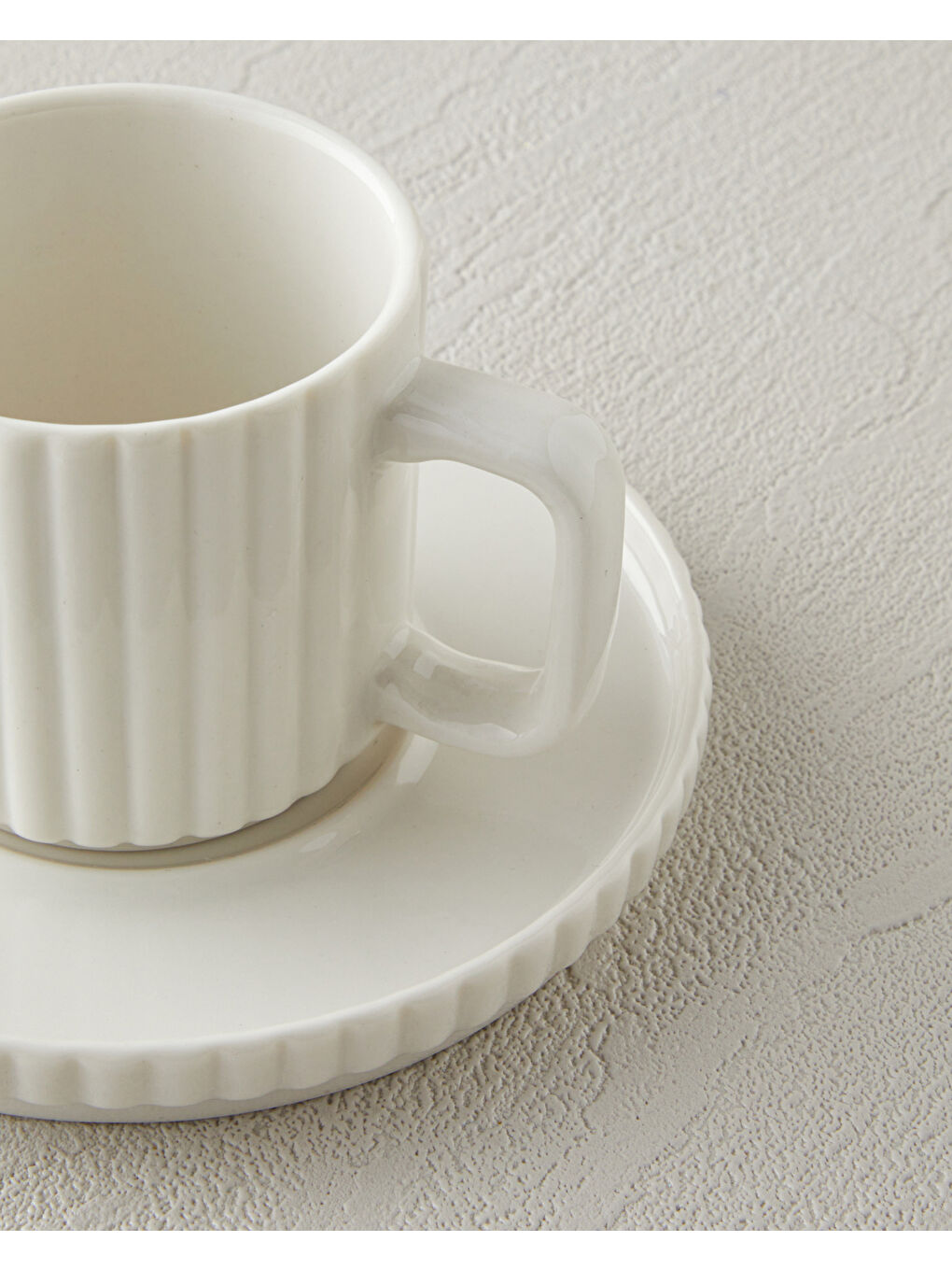 Lunara Porselen 18 Parça 6 Kişilik Çay-Kahve Takımı 170-90 ml Beyaz-4