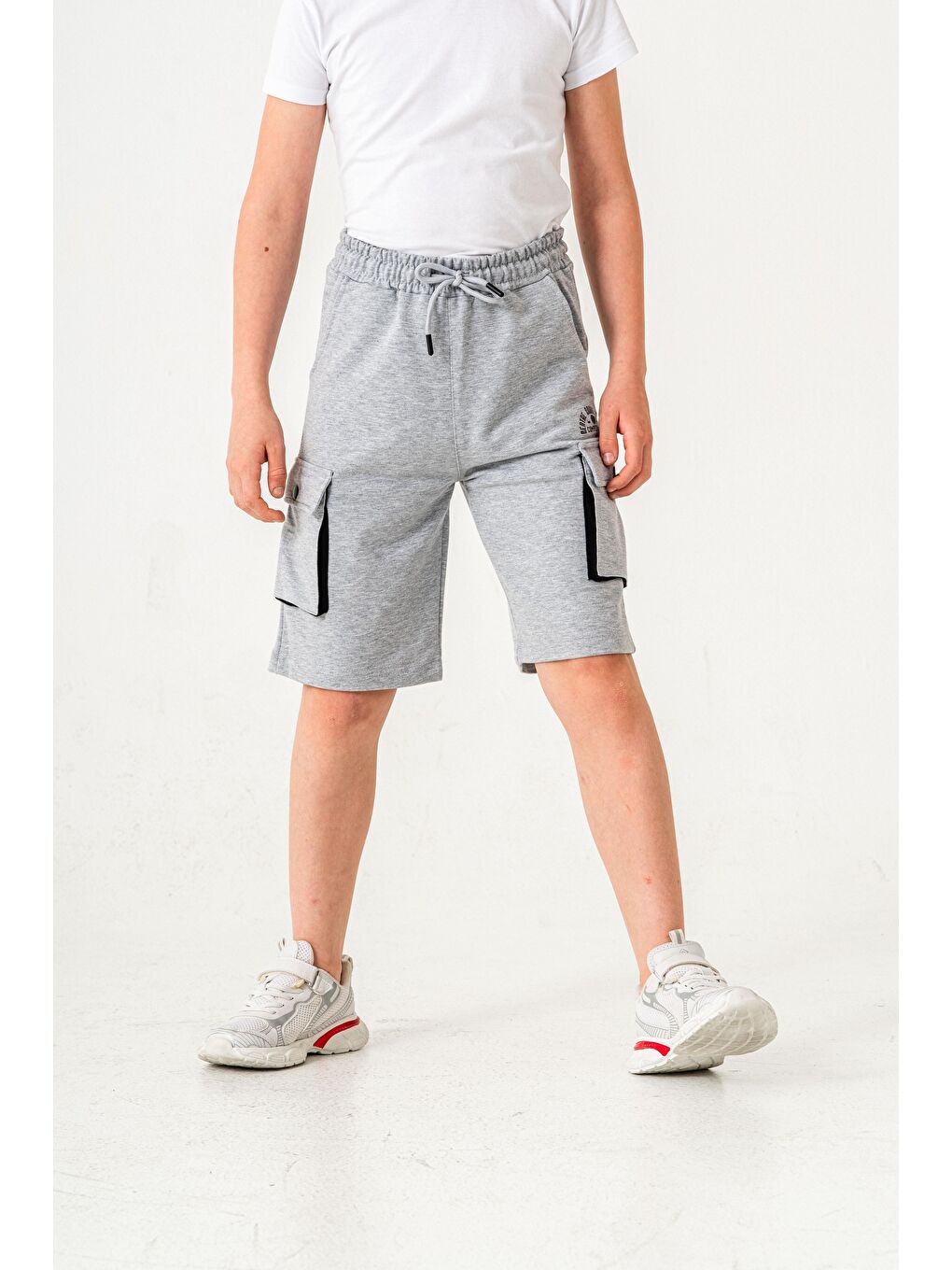 Gri Centre Court Smash Competitive Erkek Çocuk Şort-2