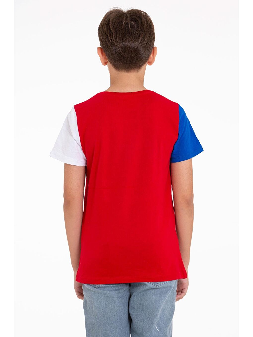 Kısa Kol Kırmızı Renk Erkek Çocuk Tshirt-2