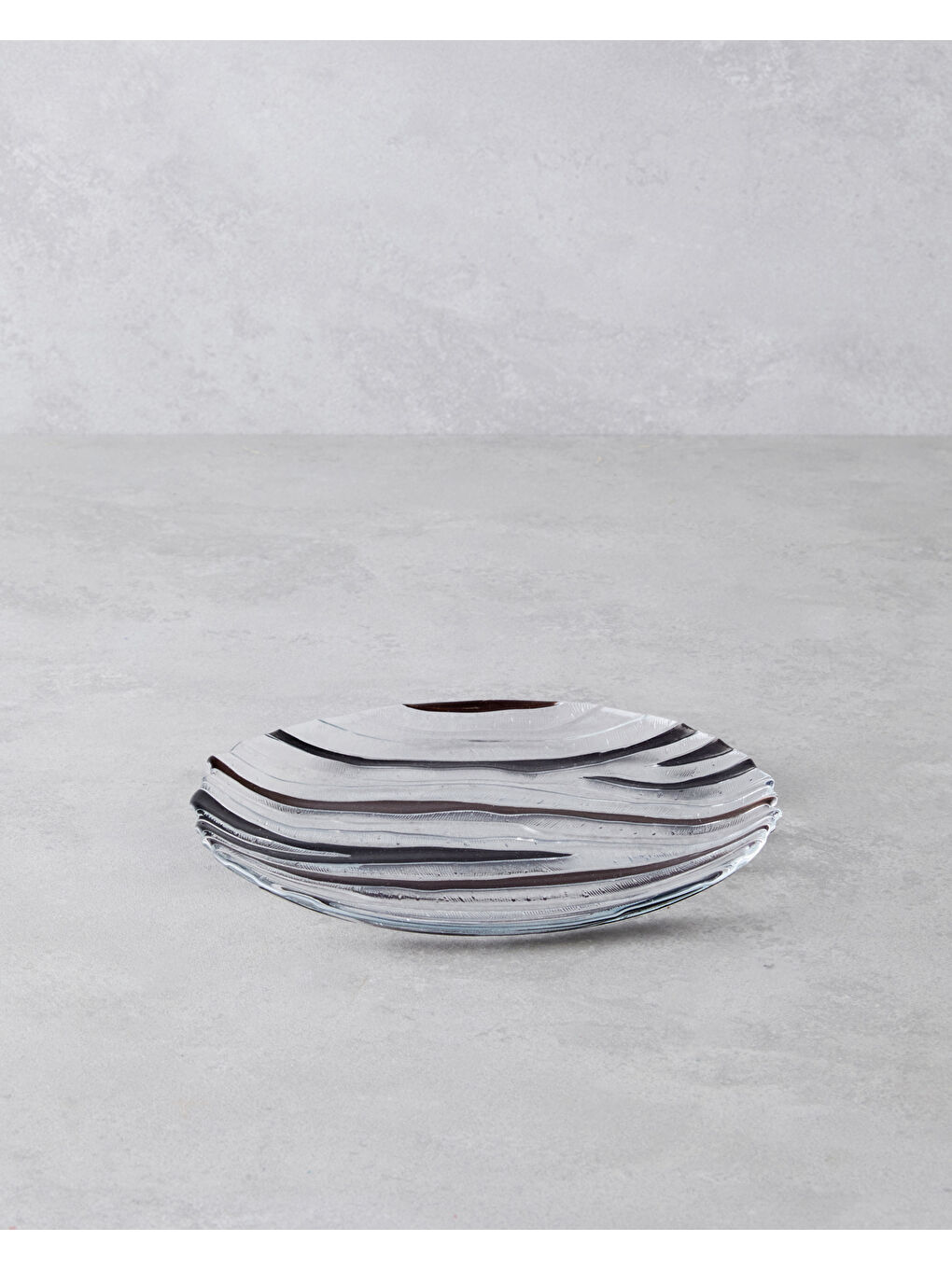 Terra Cam Pasta Tabağı 21 cm Kahverengi-Siyah