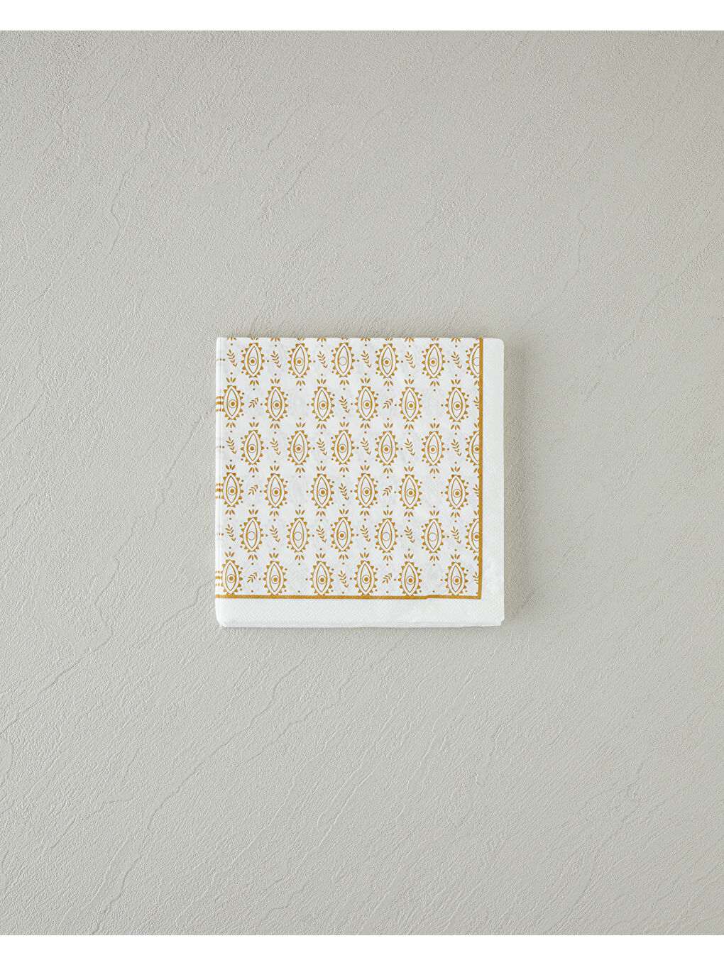 Sarı Talisman Eyes 20'li Kağıt Peçete 33x33 cm Gold