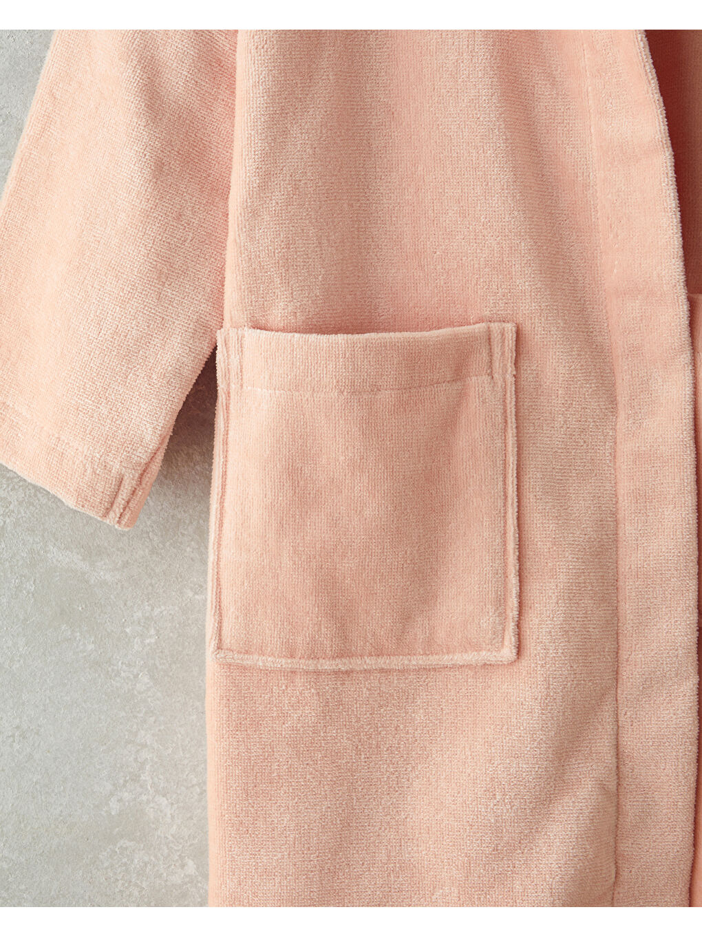 Ballerina Kadife Çocuk Bornoz 4-6 Yaş Pembe-3