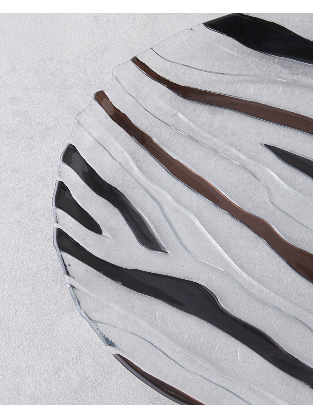 Terra Cam Pasta Tabağı 21 cm Kahverengi-Siyah-2