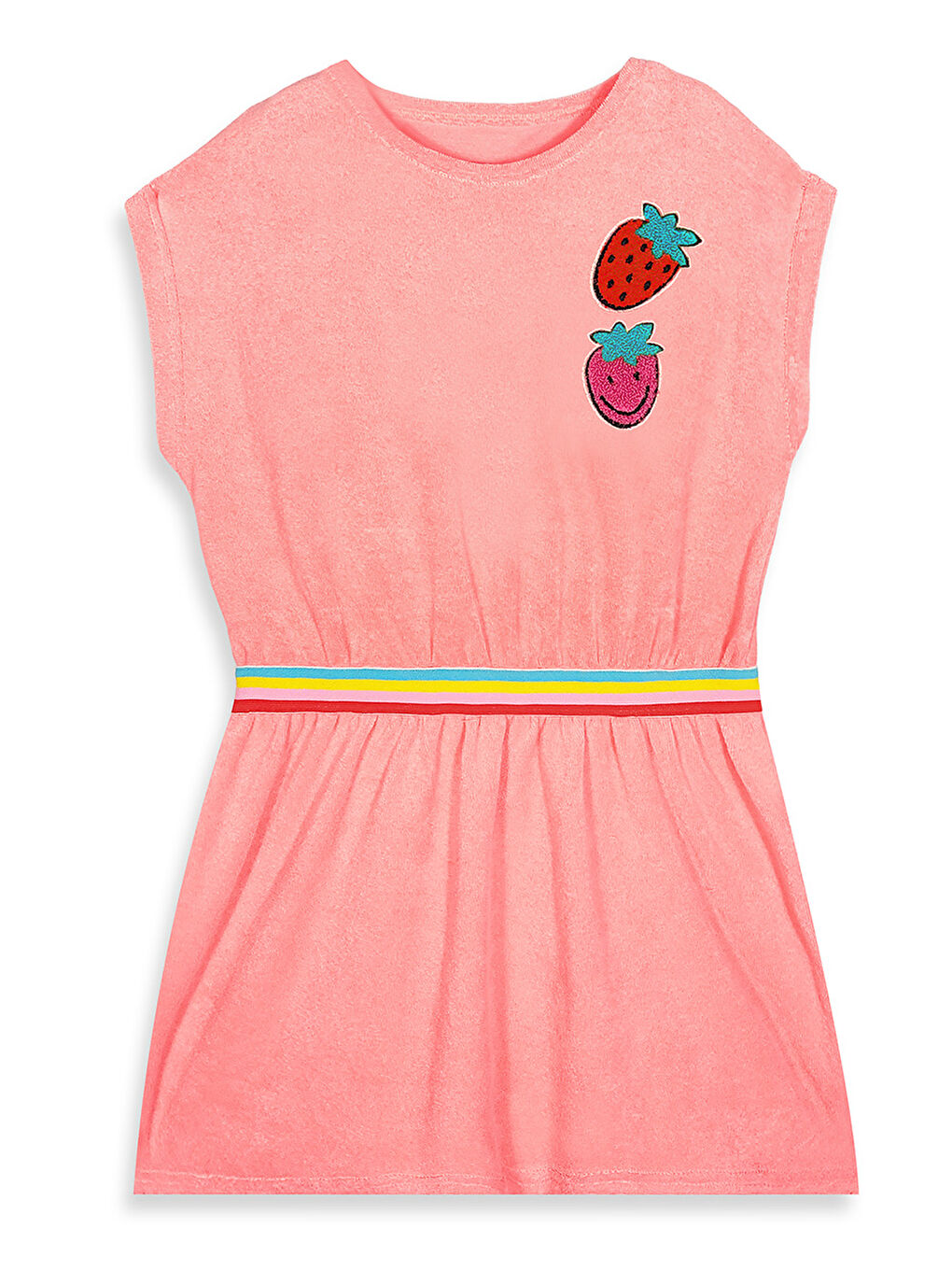 Pembe Çilek Kız Çocuk Havlu Elbise