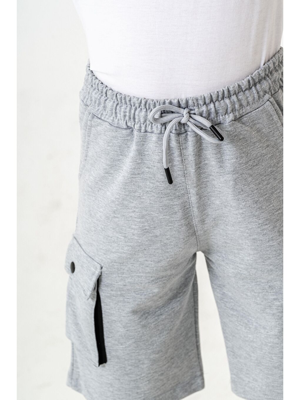 Gri Centre Court Smash Competitive Erkek Çocuk Şort-6