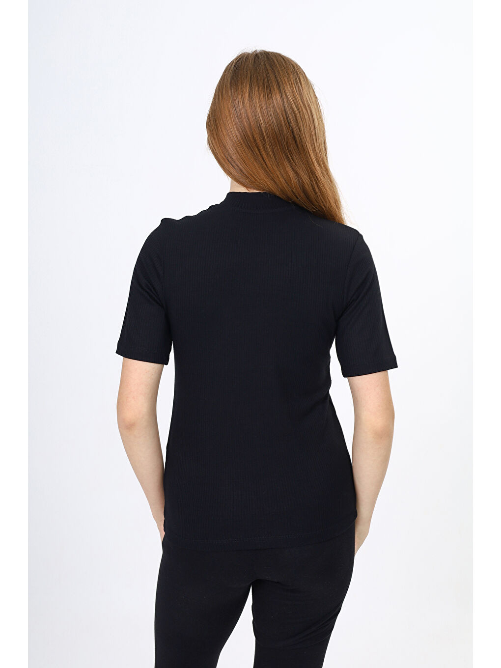 Siyah Kız Çocuk Okul Tişört-2