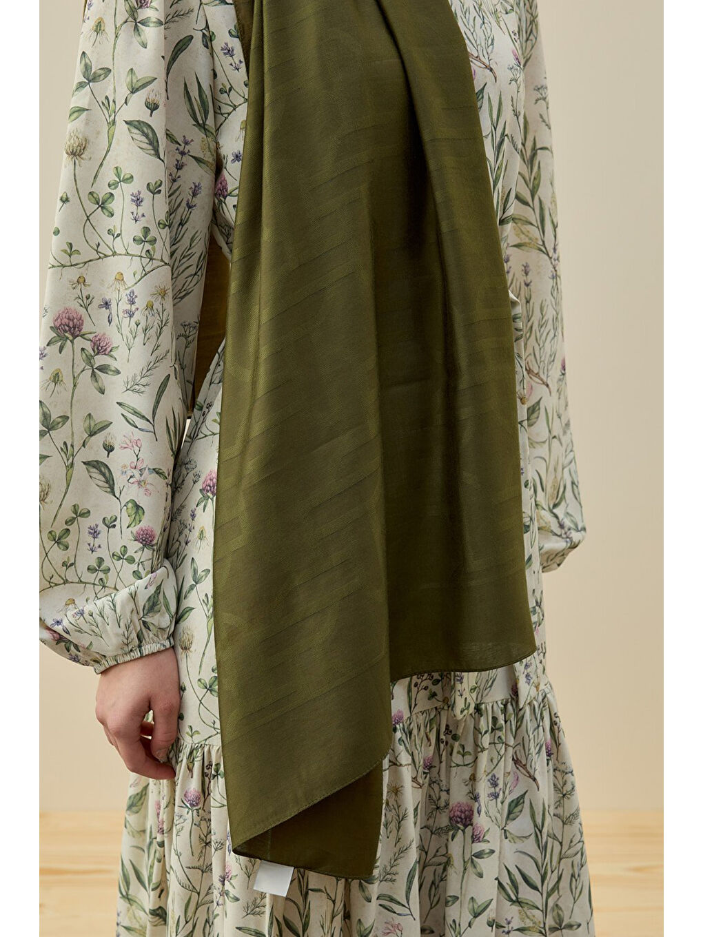 Oriantel Elegance kadın Şal 2602 Haki-1