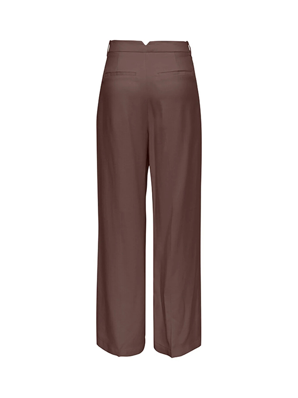 Kahverengi Onlbali Wide Leg Yüksek Bel Bol Paça Pantolon 15370308-1
