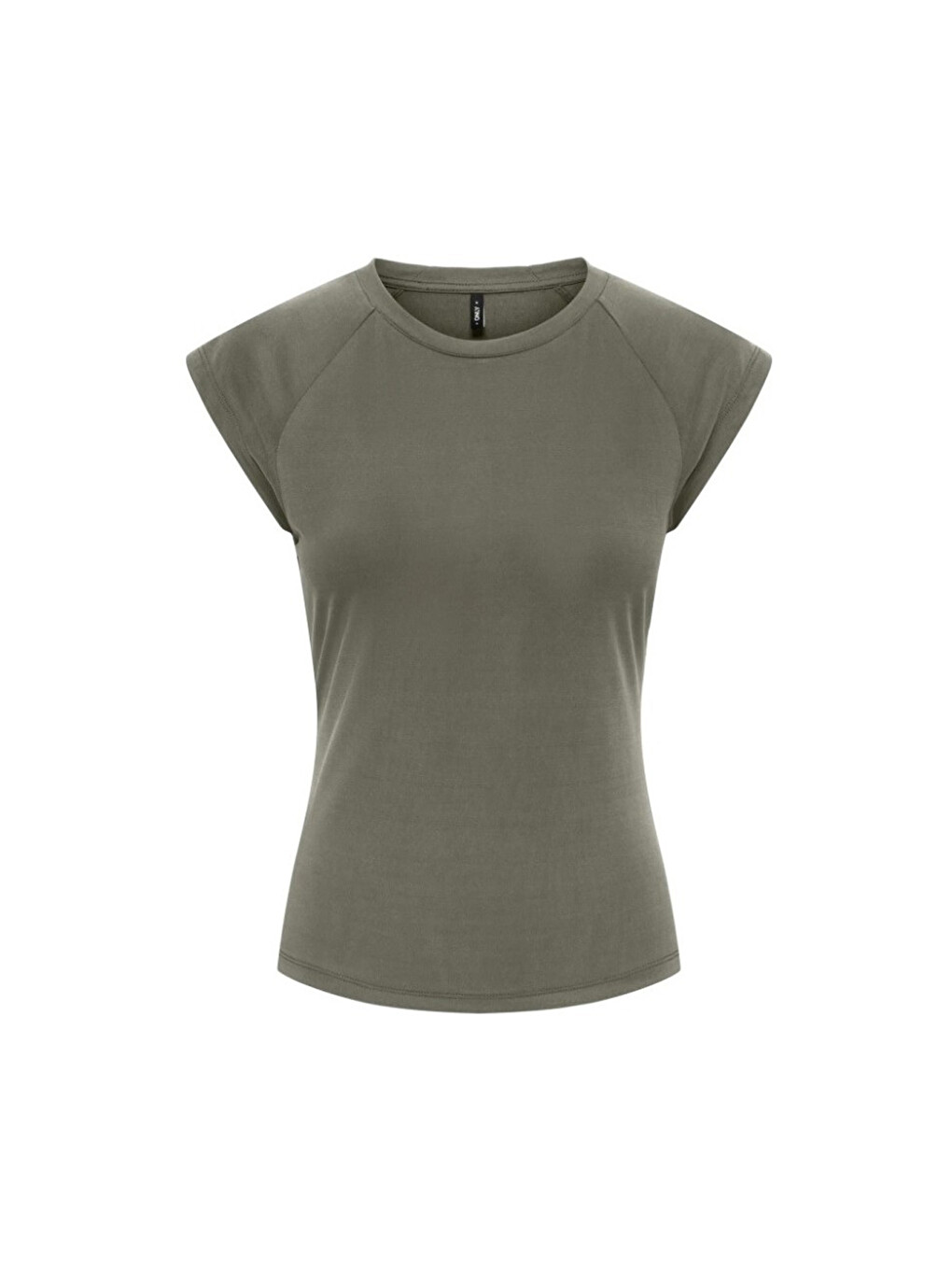 Yeşil Onlhannah Slim Fit Bisiklet Yaka T Shirt 15375055