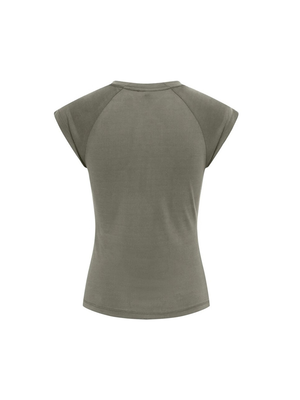 Yeşil Onlhannah Slim Fit Bisiklet Yaka T Shirt 15375055-1