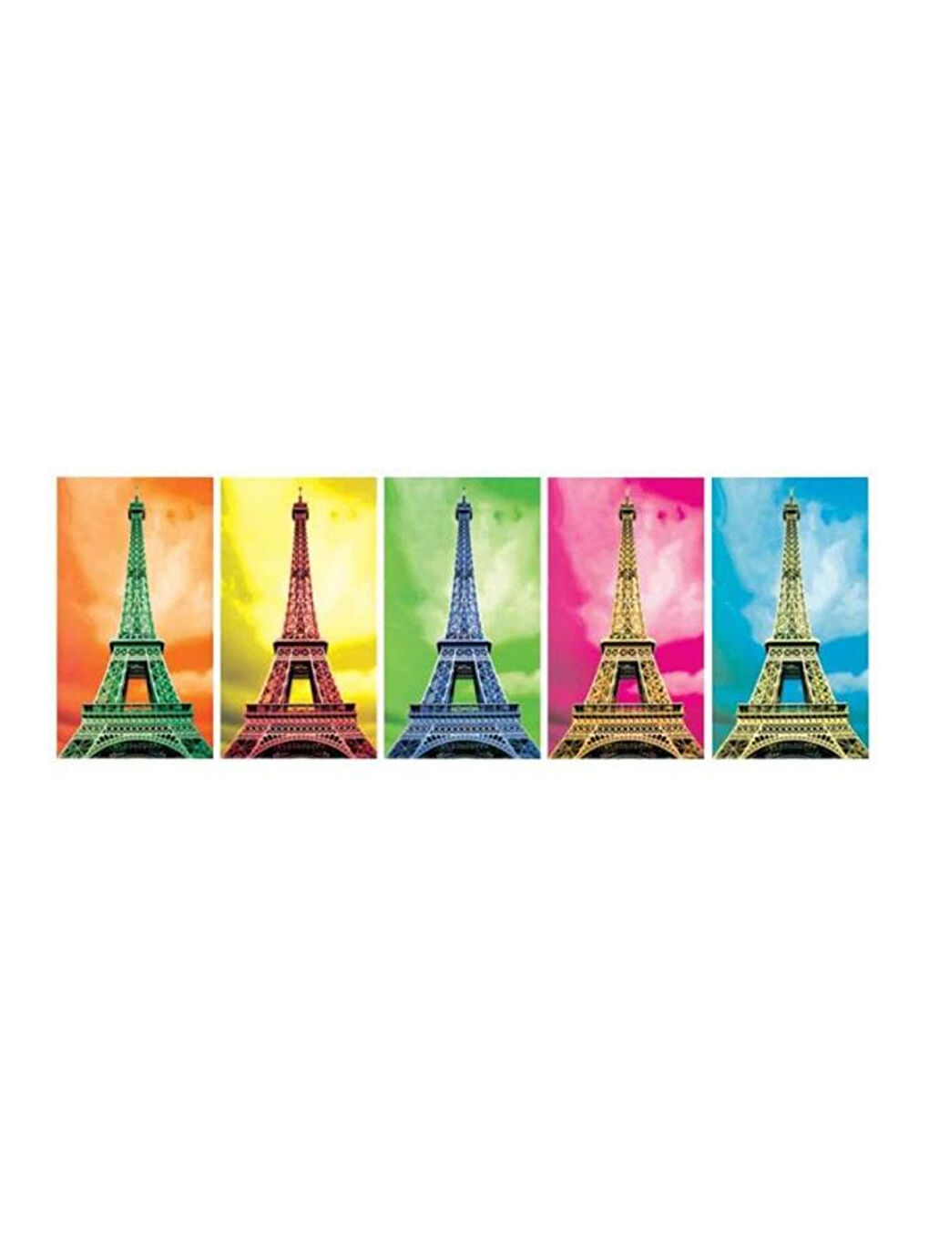 KS GAMES Renksiz Puzzle 1000 Parça Panorama Pop Art Paris 11223