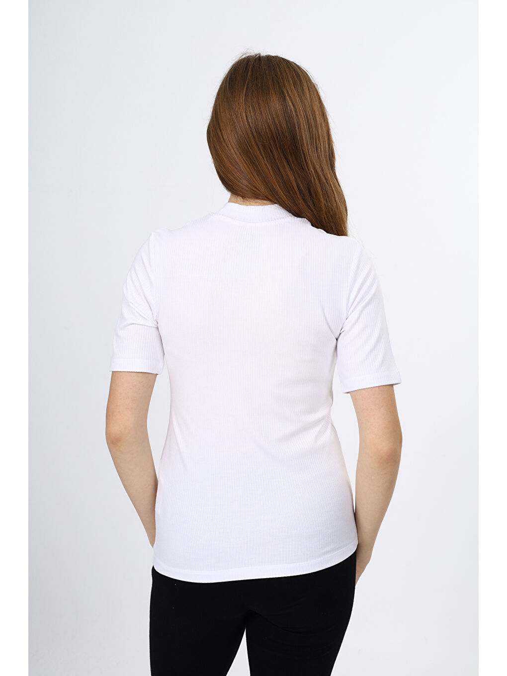 Beyaz Kız Çocuk Okul Tişört-2