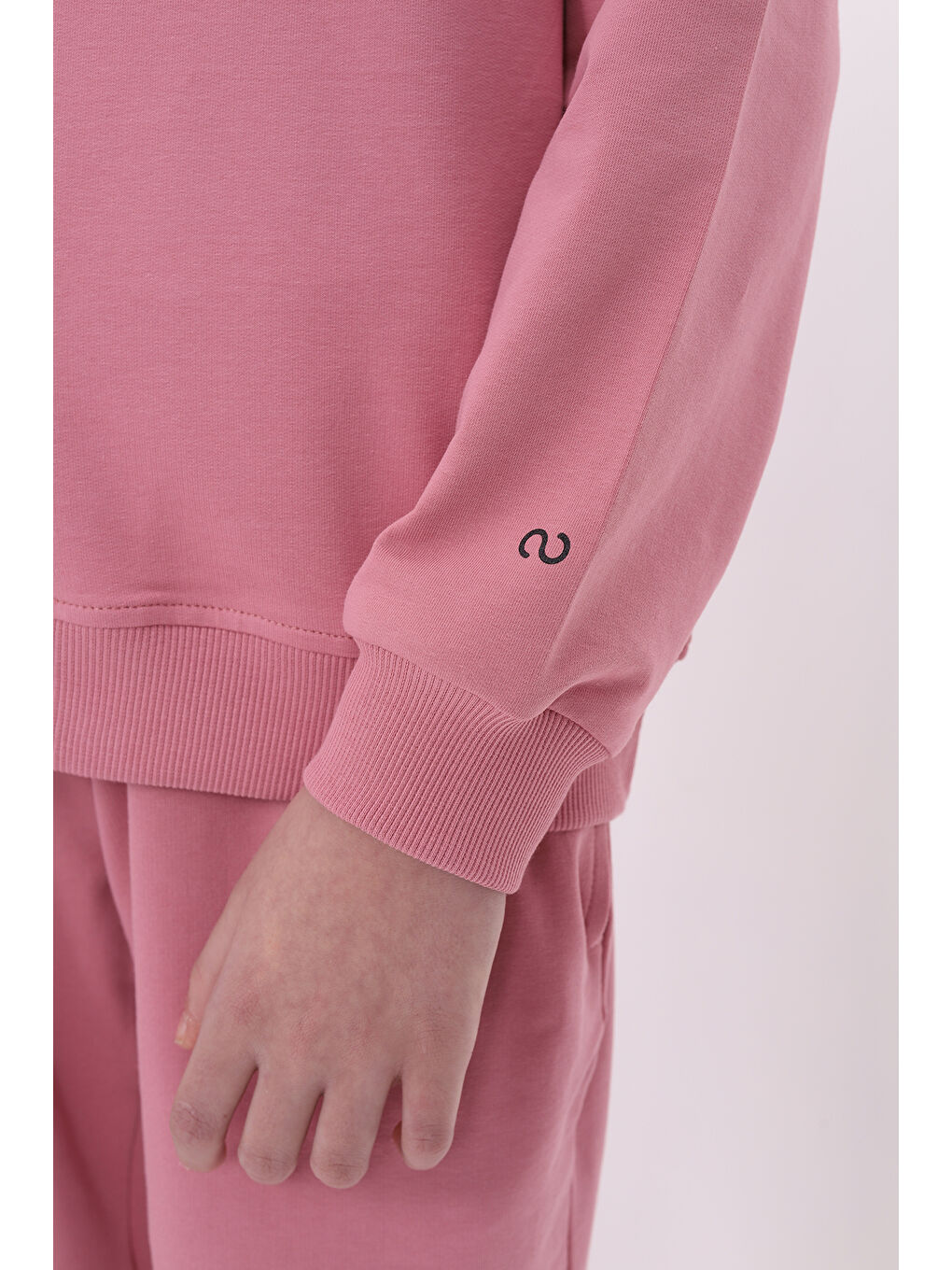 Pembe Kız Çocuk Baskılı Sweatshirt-2