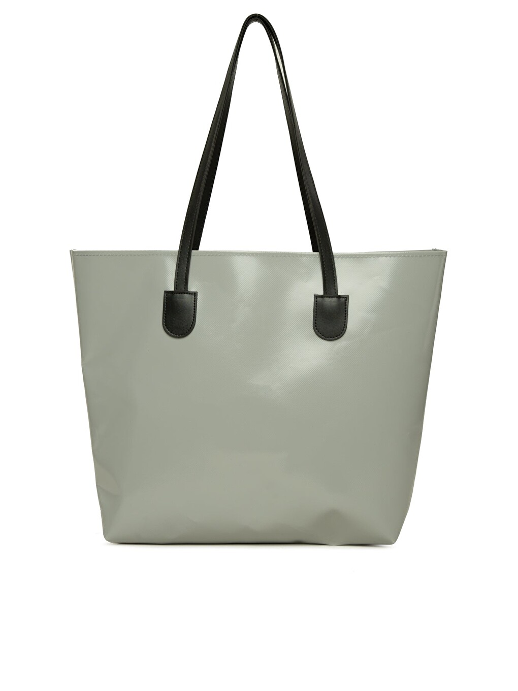 Gri Beach Bag Baskılı Plaj Çantası-2