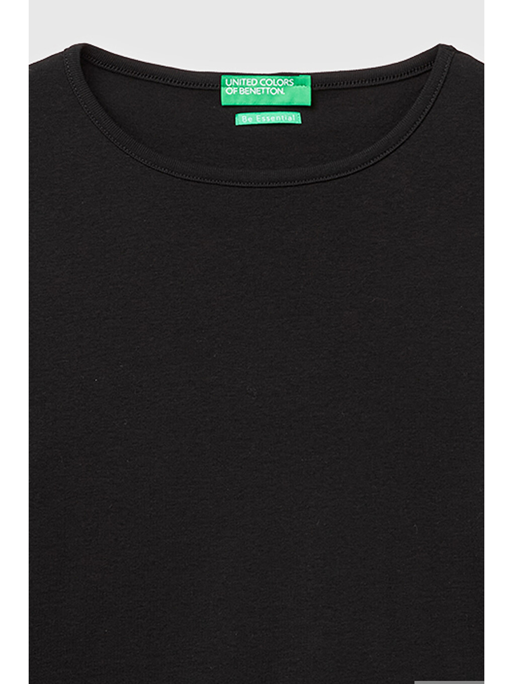 Kadın Siyah %100 Pamuk Slim Fit Ribanalı Uzun Kollu T-shirt-2