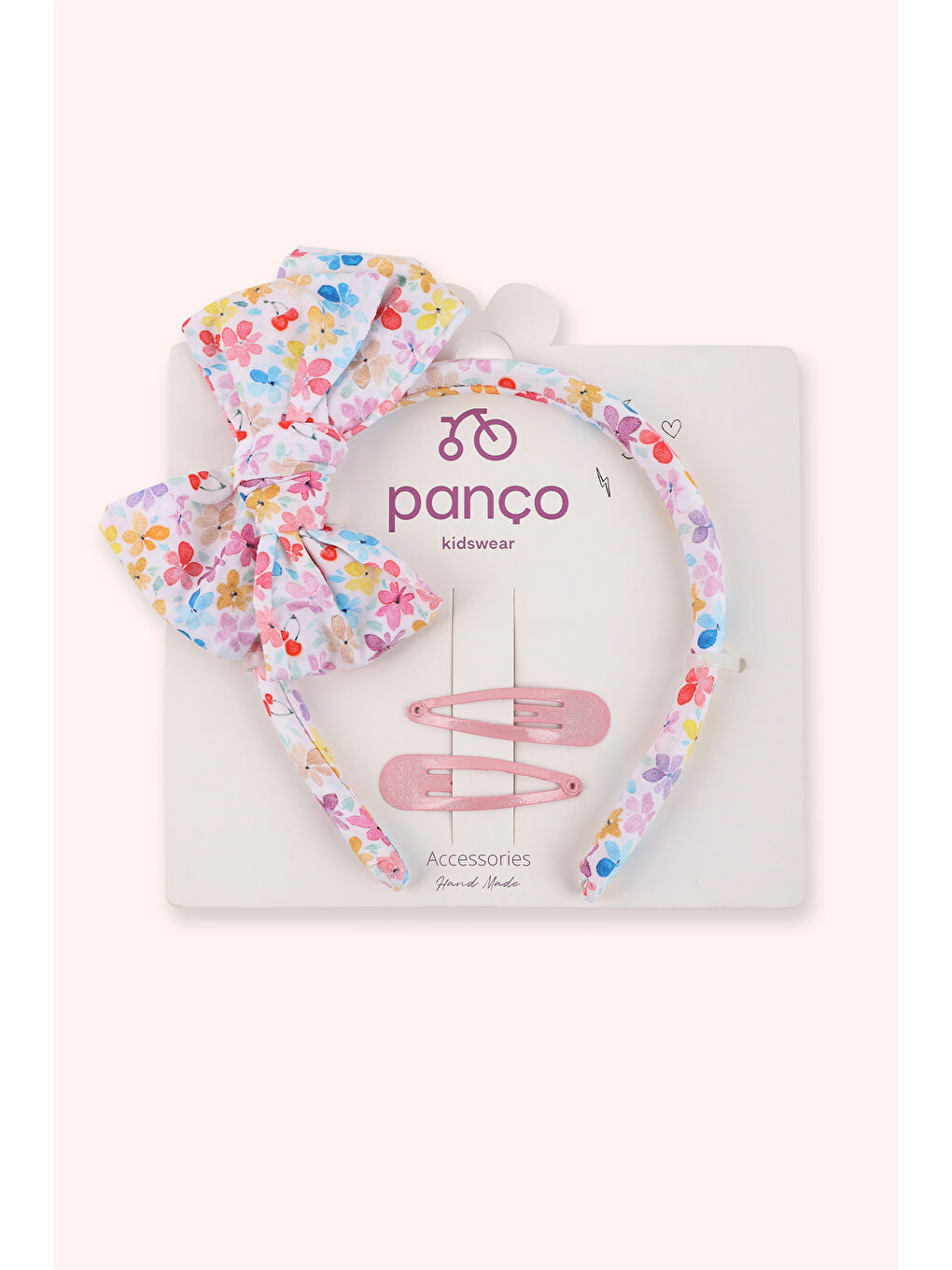 Kız Çocuk Pembe Taç Toka Seti-1