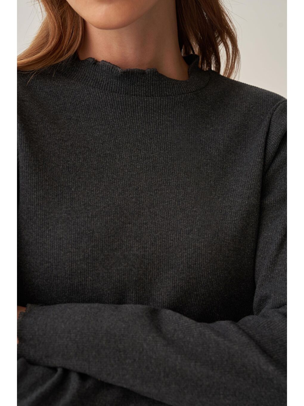 Antrasit-Dik Yaka Uzun Kollu Body-4