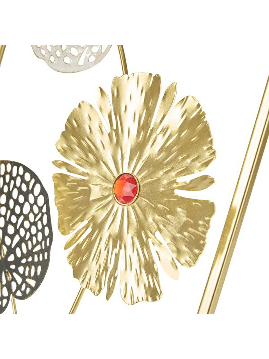 Karışık Deco Gardenya Metal Tablo - Renkli - 45x25 cm-1