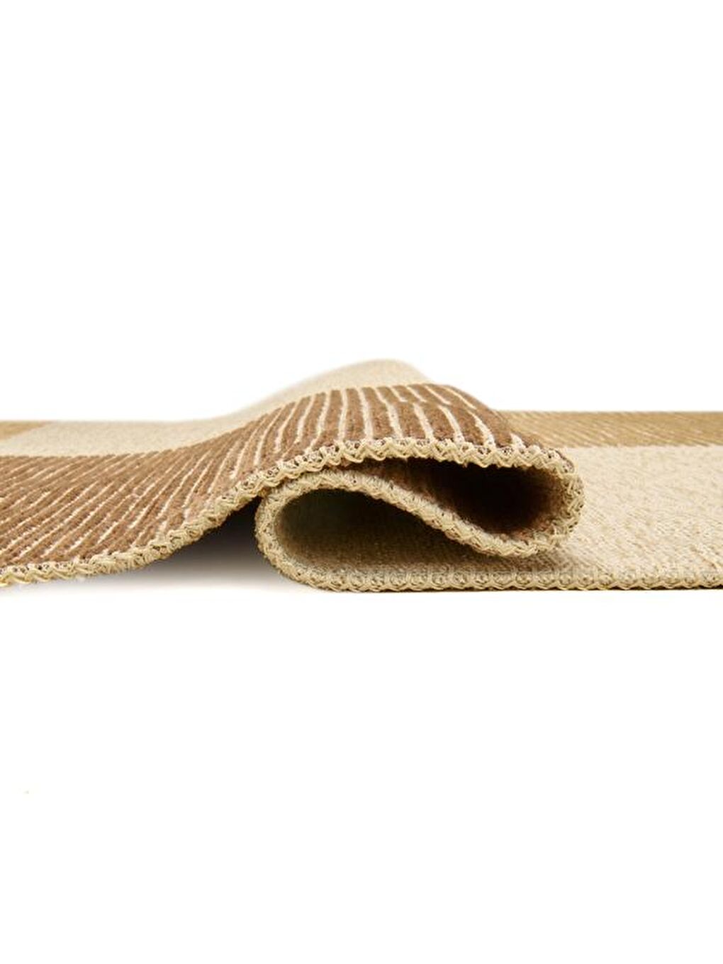 Soft Nestory Reony Halı - Kahverengi - 80x150 cm-1