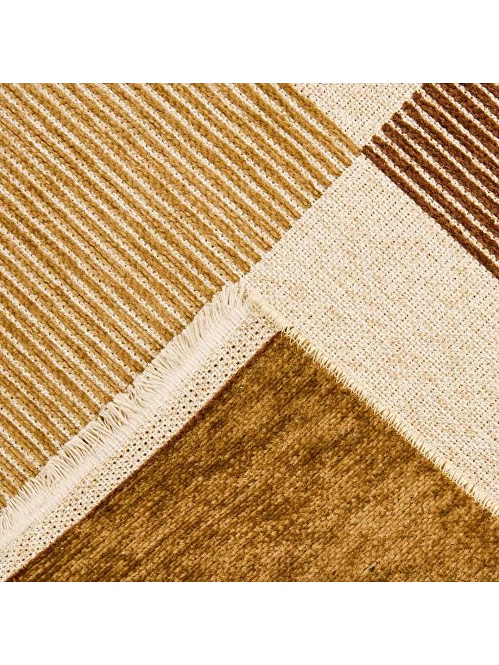 Soft Nestory Reony Halı - Kahverengi - 80x150 cm-2