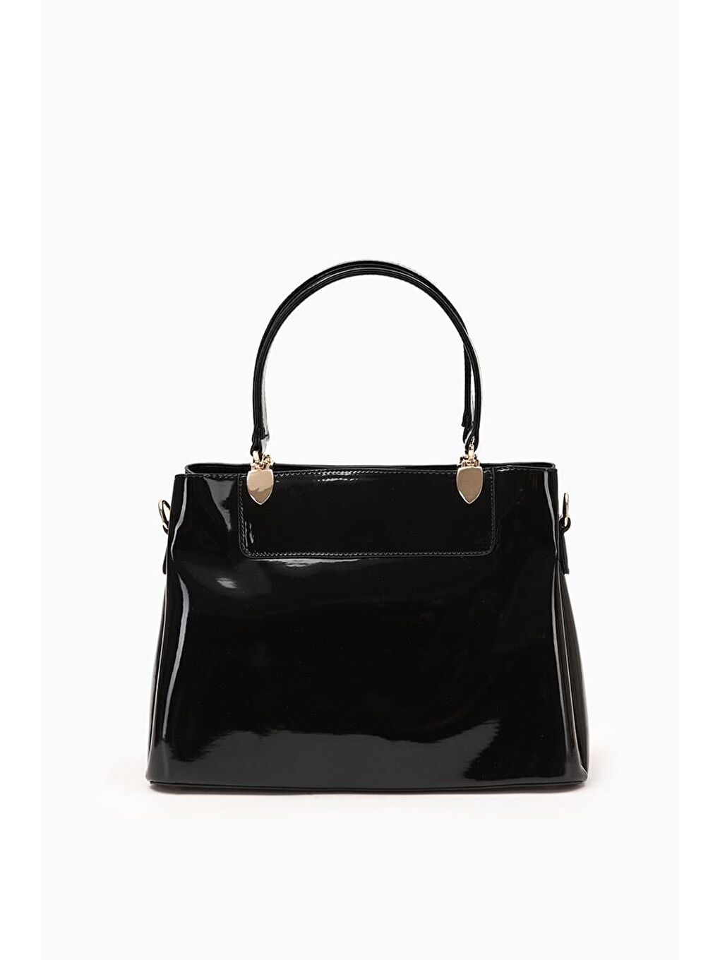 Siyah Rugan Kadın El ve Omuz Çantası 930120-2