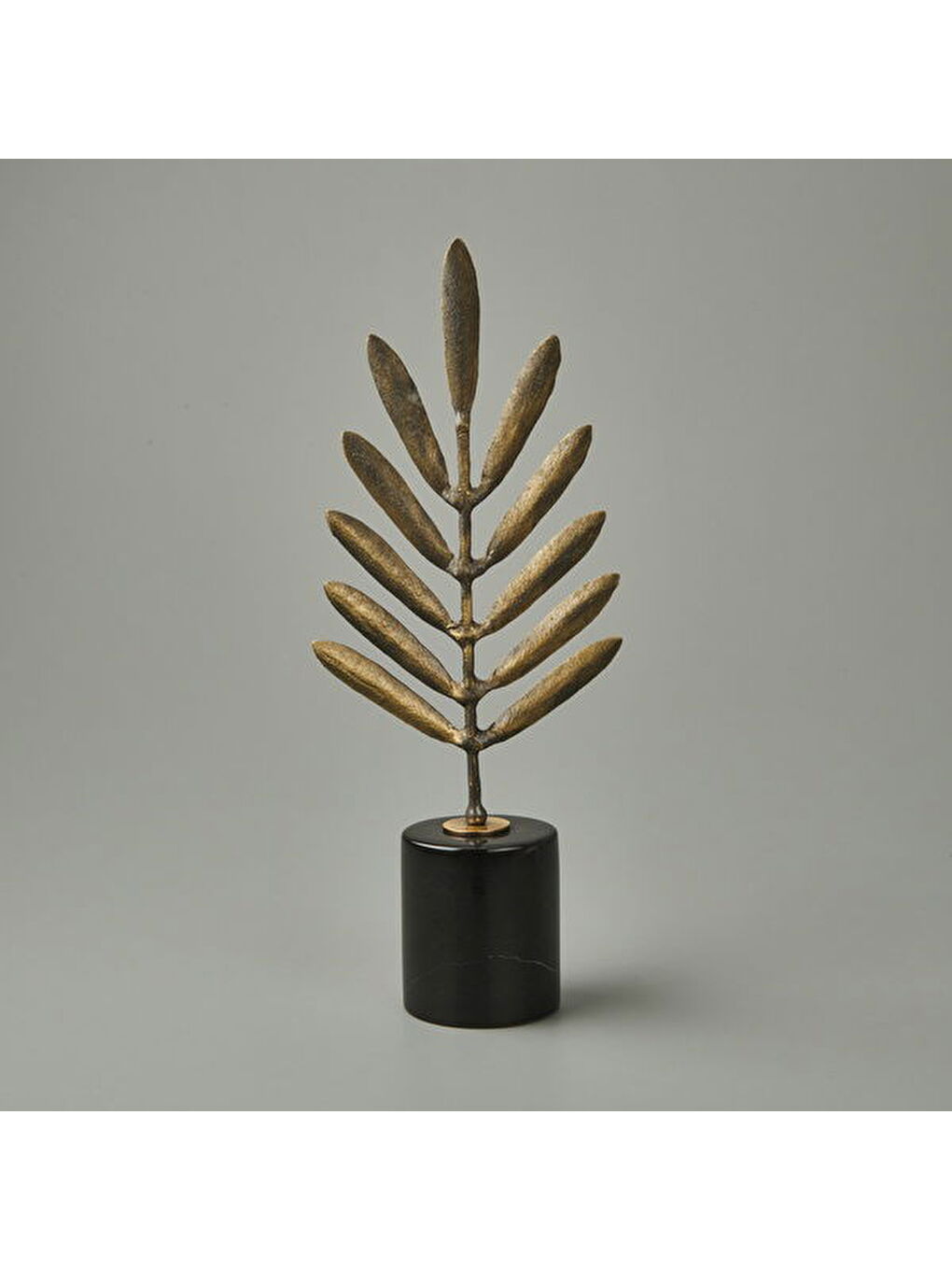 Sarı Deco Areka Dekor - Bronz - 34 cm