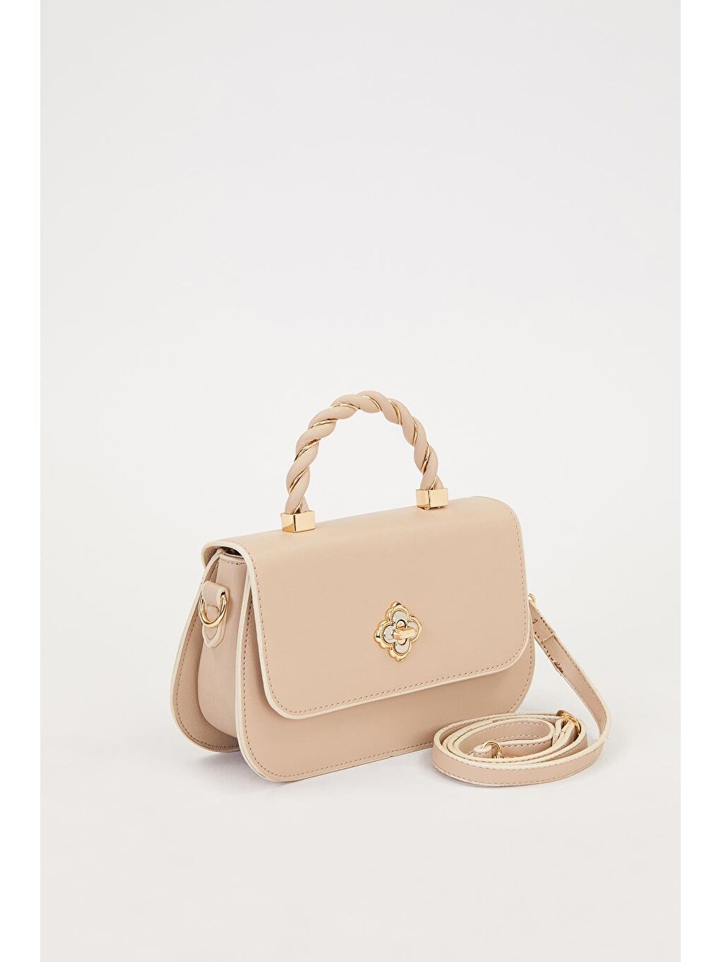 Bej Nude Kadın El ve Omuz Çantası 930179-1