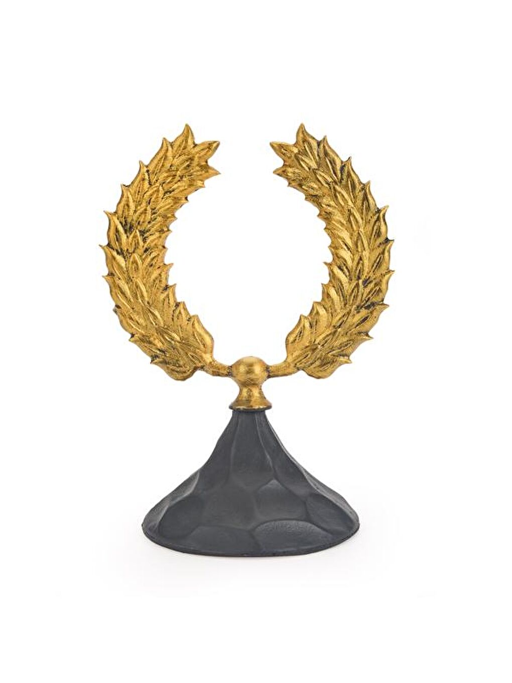 Sarı Deco Wreath Biblo - Gold / Siyah - 40 cm