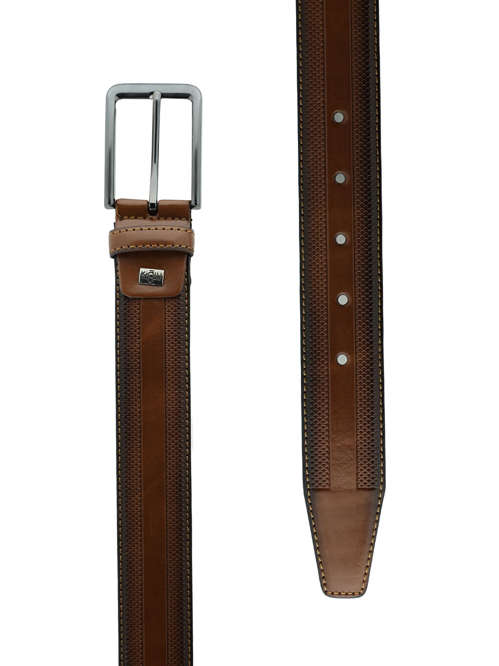 Kahverengi Desenli Klasik Kemer-1