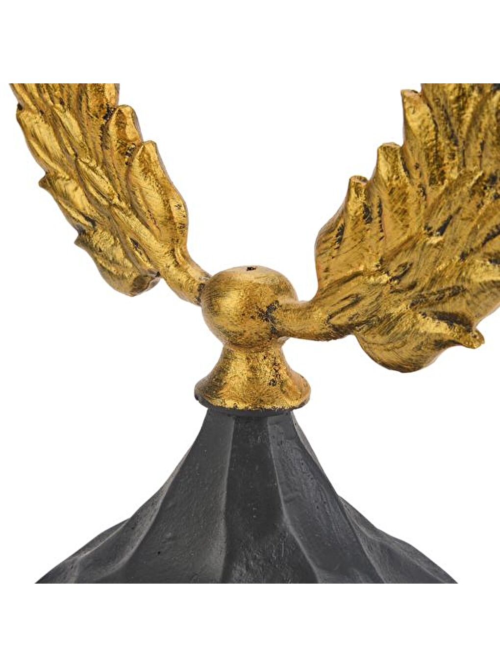 Sarı Deco Wreath Biblo - Gold / Siyah - 40 cm-1
