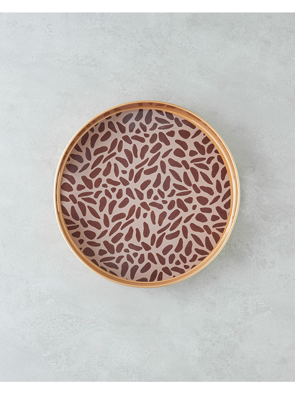 Kahverengi Lapis PP Tepsi 33 cm Kahve – Gold