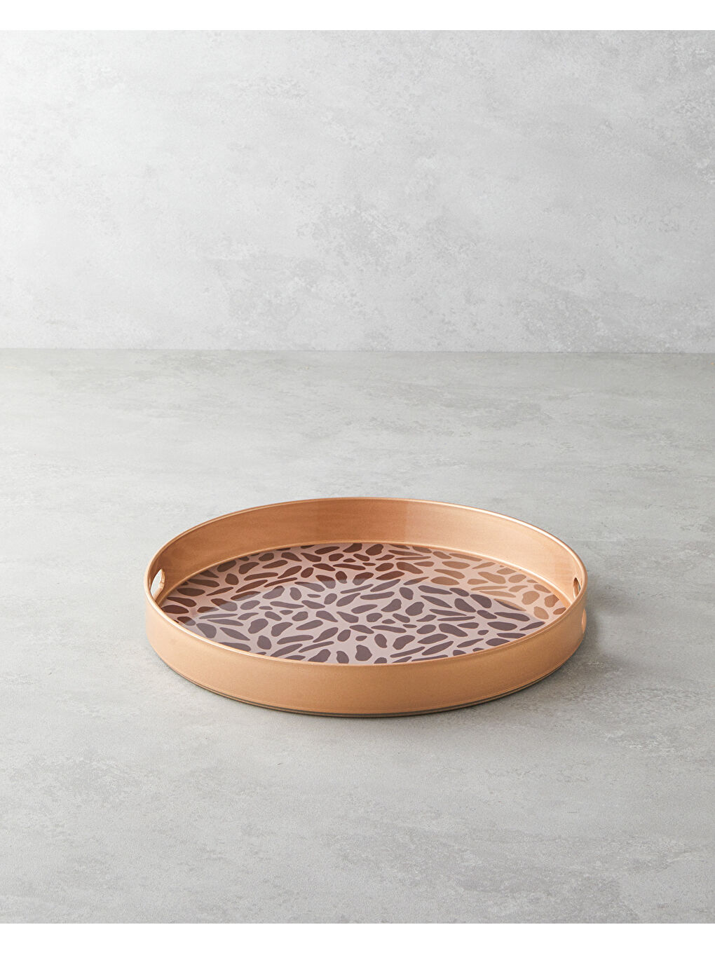 Kahverengi Lapis PP Tepsi 33 cm Kahve – Gold-1