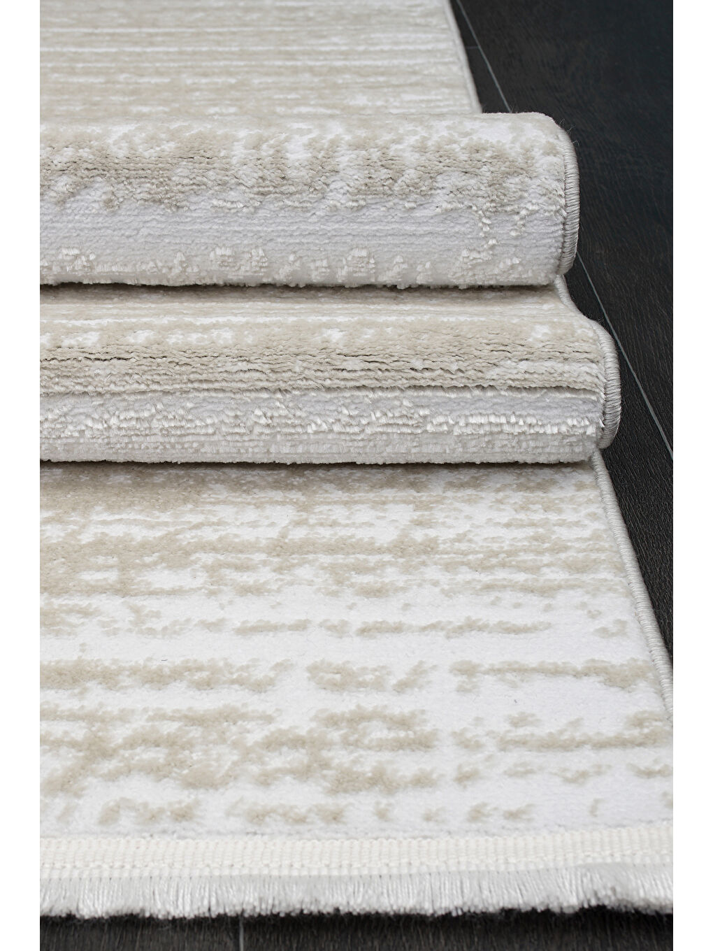 Beyaz Konfor Jasmine 1452 Krem Bej Modern Dokuma Halı-140x200-3