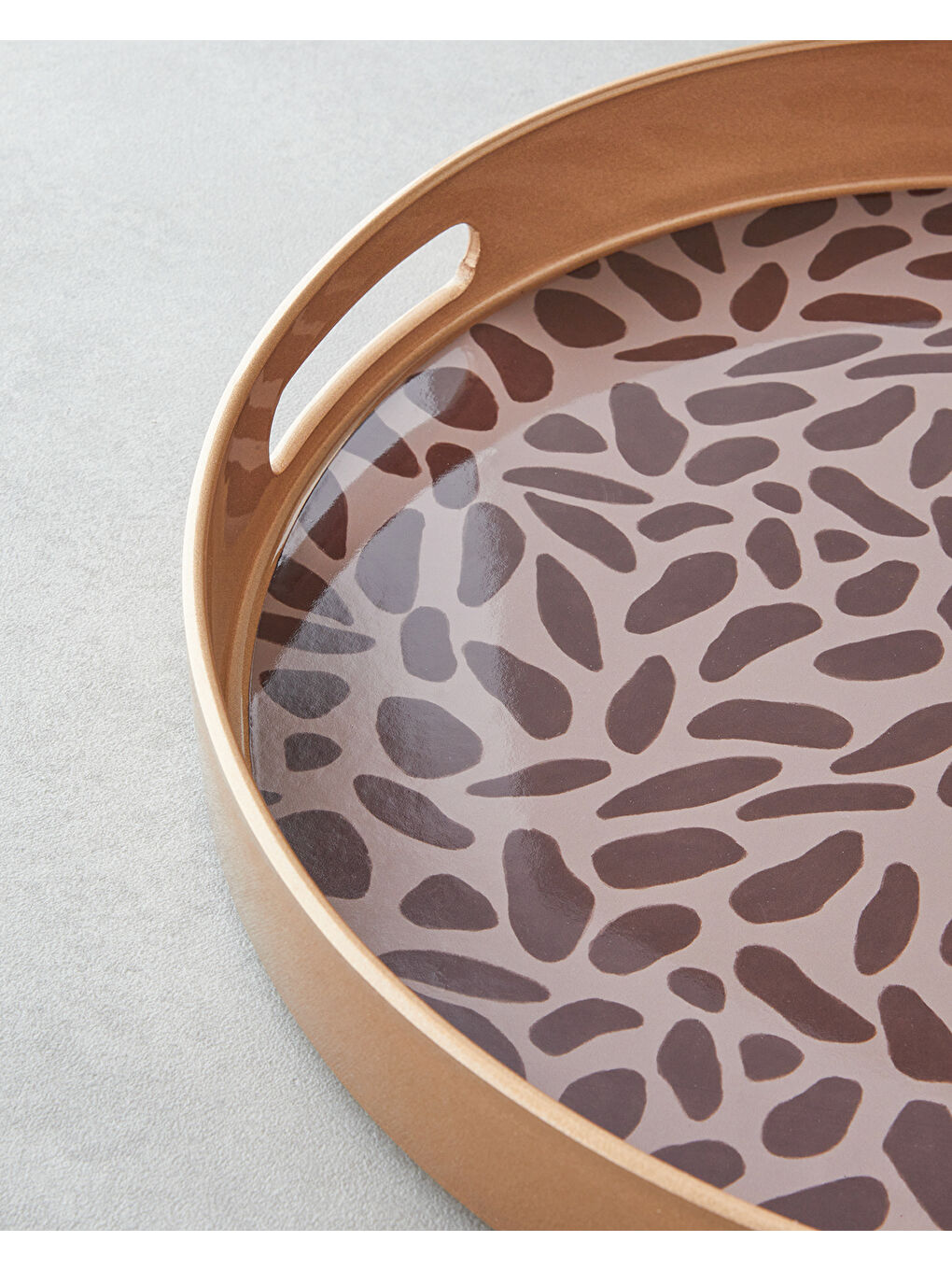 Kahverengi Lapis PP Tepsi 33 cm Kahve – Gold-2