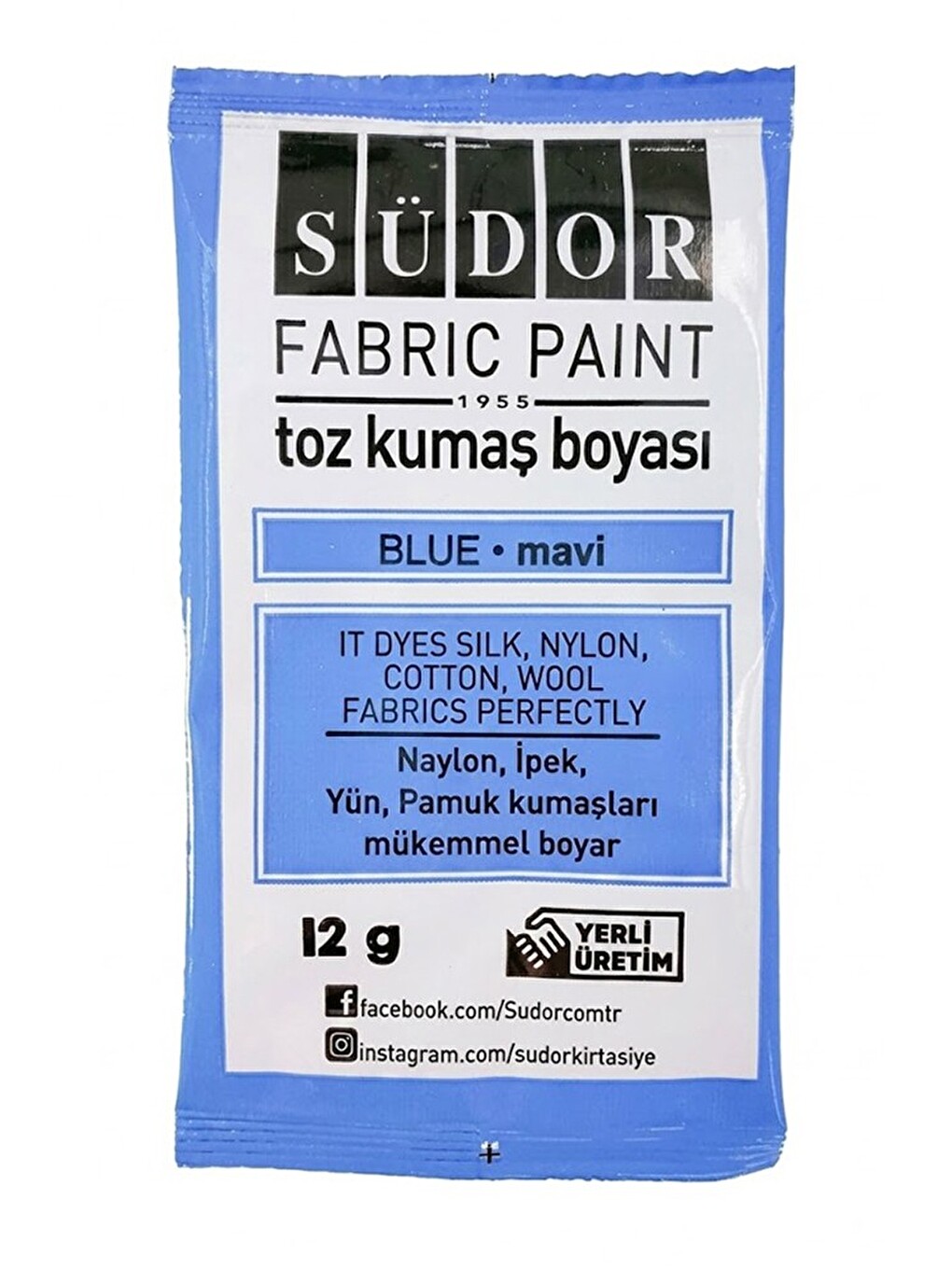 Kumaş Boyası Toz 12 Gr 1 Adet Toz Tekstil Kumaş Boyası