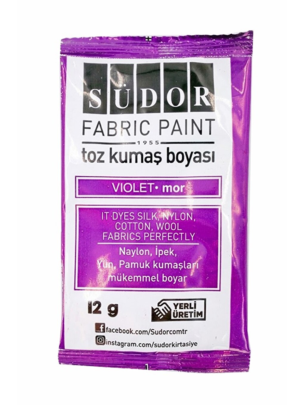 Kumaş Boyası Toz 12 Gr 1 Adet Toz Kumaş Boyası