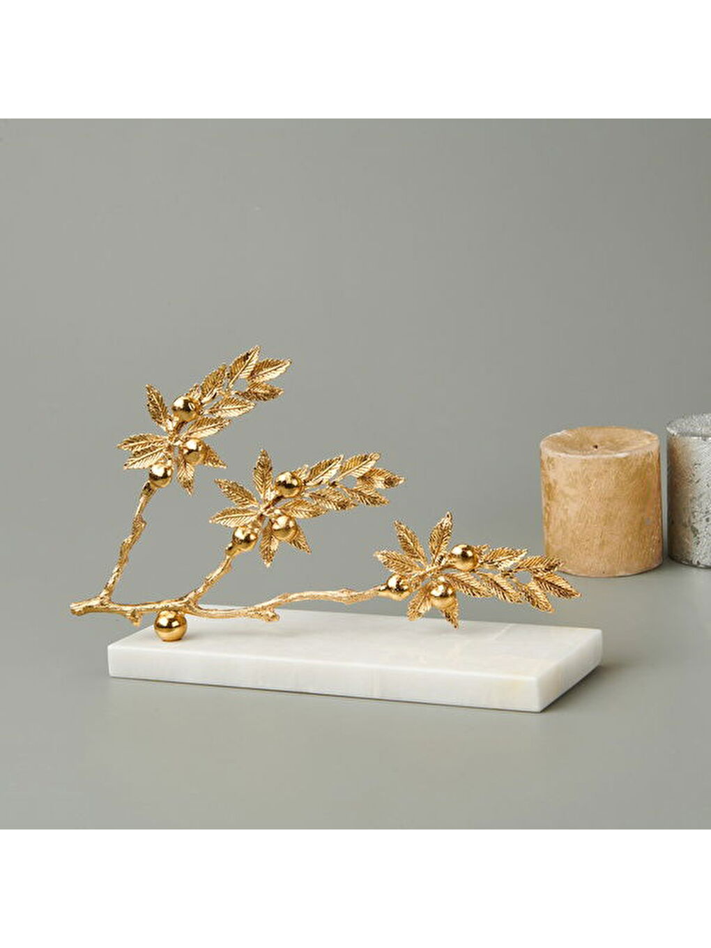 Sarı Deco Dalia Dekor - Gold - 16 cm-3