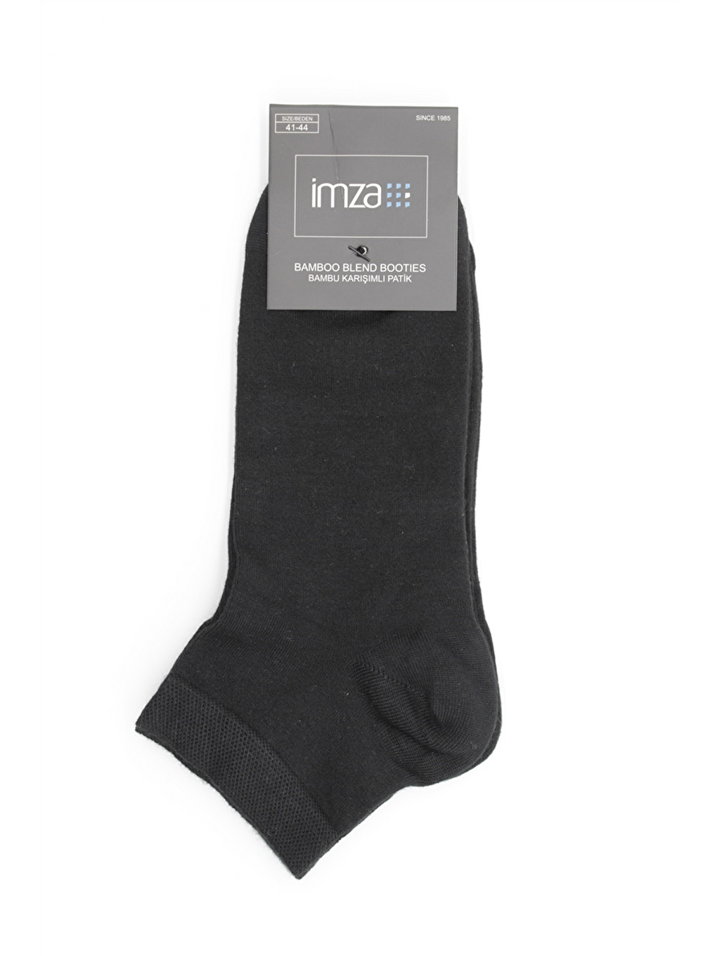 Siyah Düz Bambu Patik Çorap 1060255152