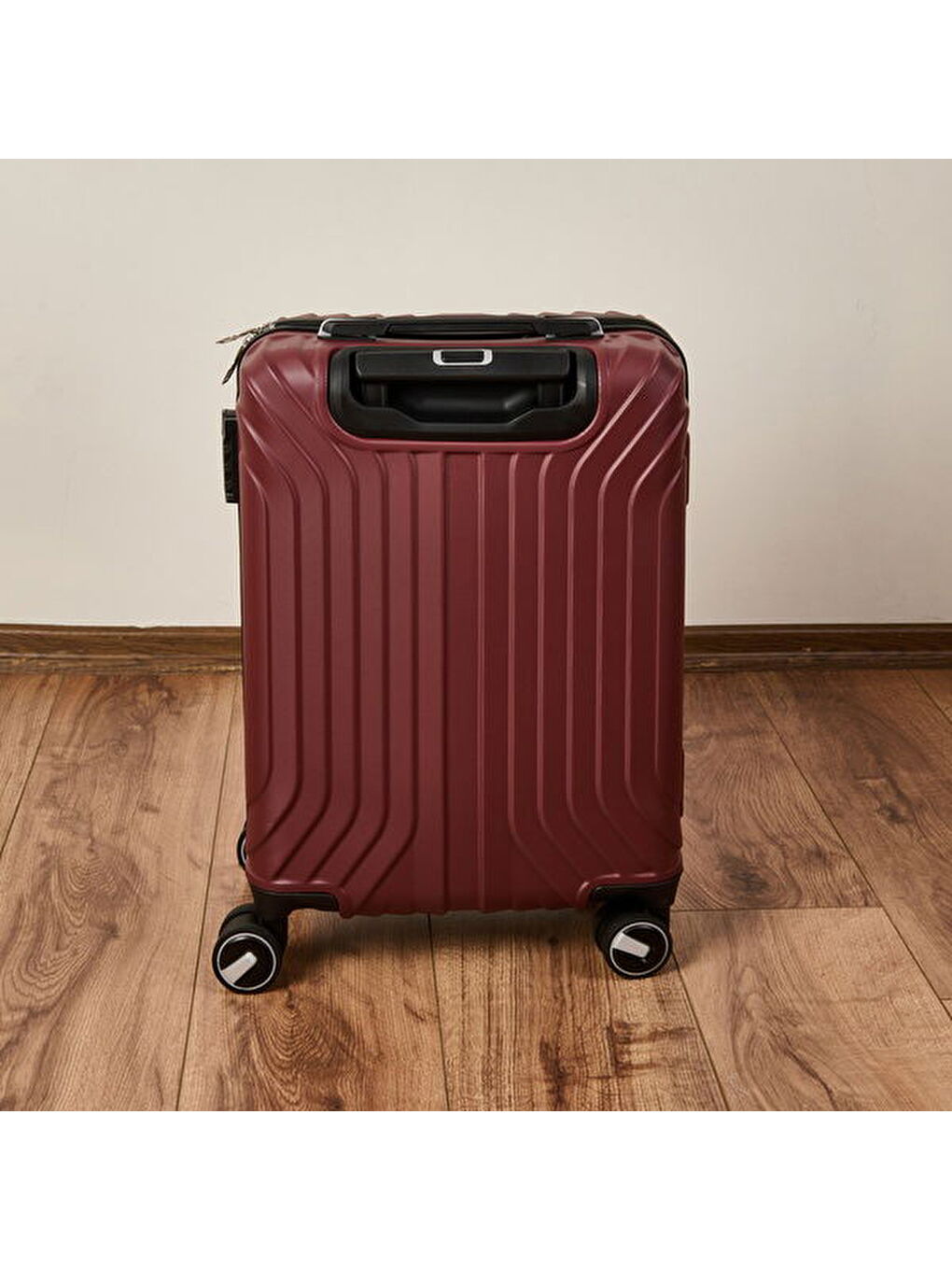 Vertical Line Kabin Boy ABS Valiz - Bordo - 57x37x23 cm-5