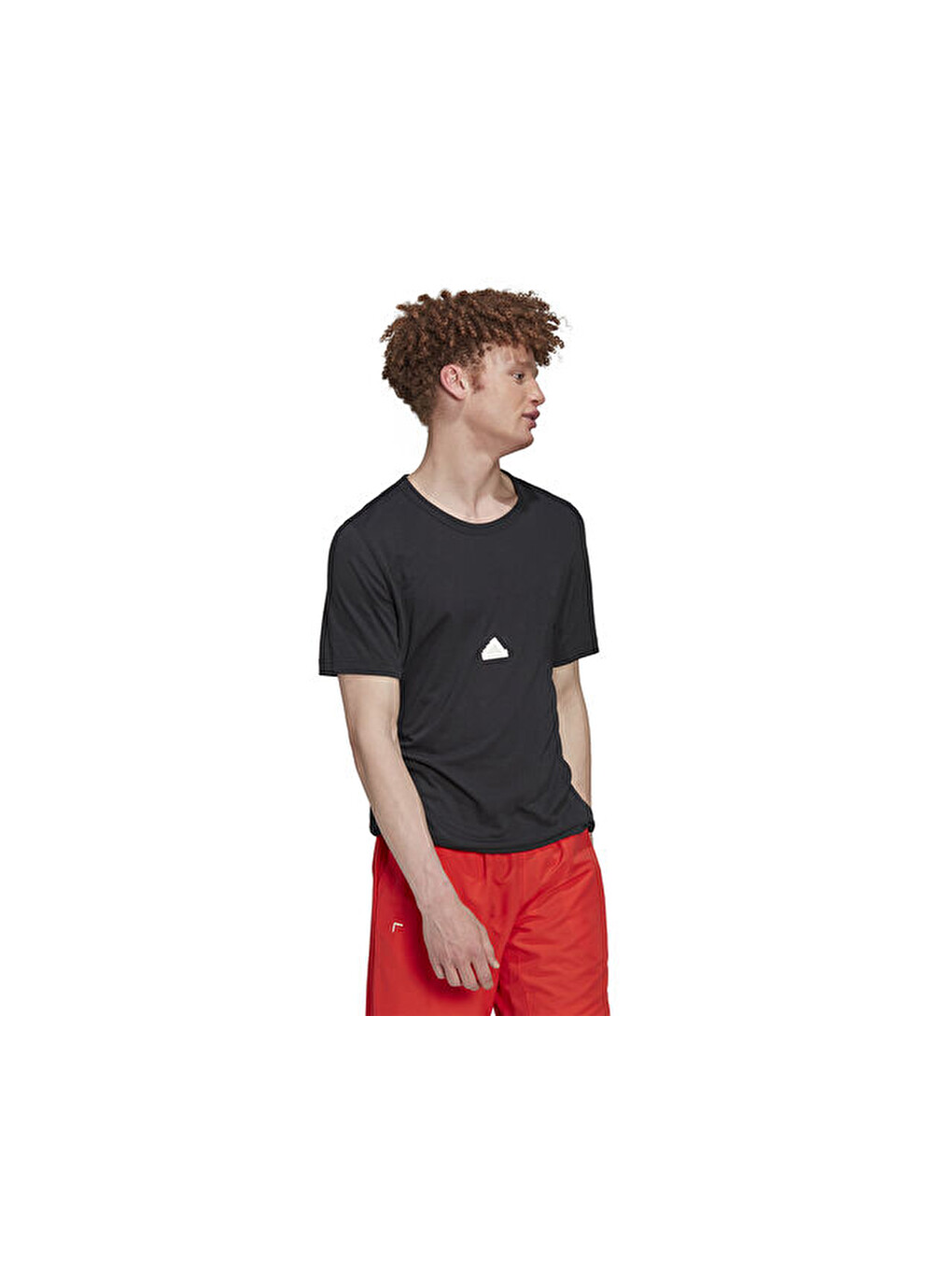 M New Fit Tee Erkek Antrenman Tişörtü Hn1960 Siyah-4