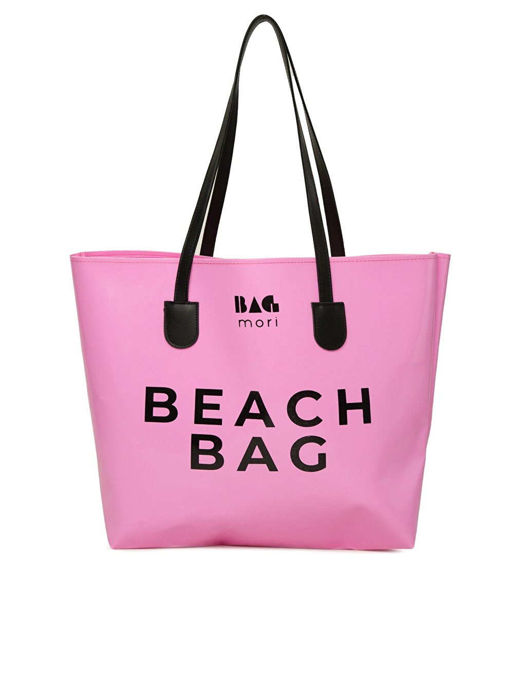 Pembe Beach Bag Baskılı Plaj Çantası