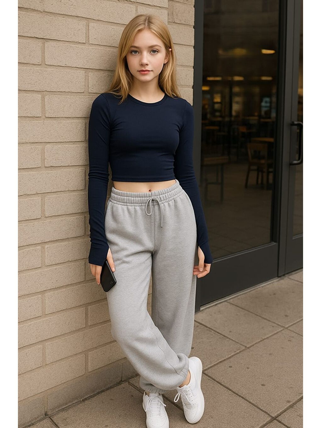 Karışık 3'lü set Parmak Geçmeli Crop Top Bluz Viskon Badi-5