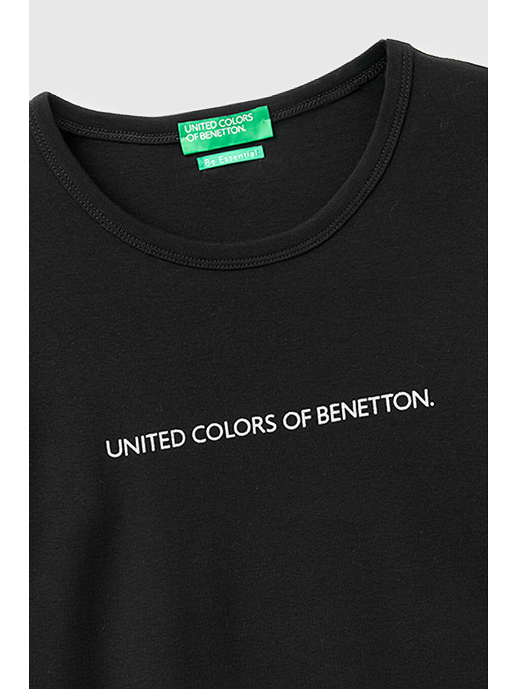 Kadın Siyah %100 Pamuk Regular Fit Ribanalı Uzun Kollu T-shirt-2