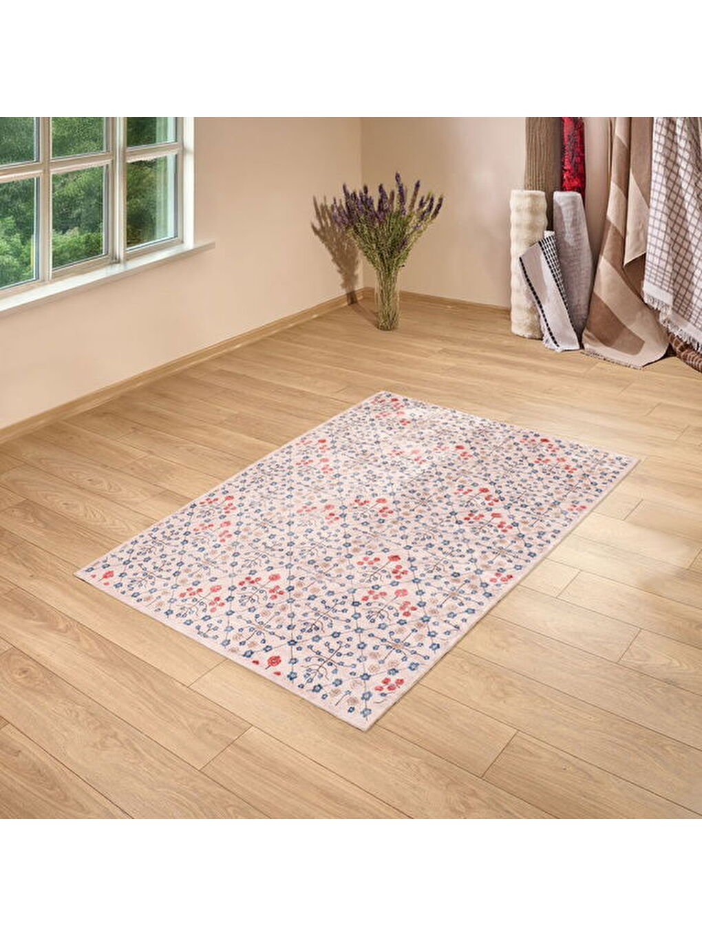 Soft Pjanta Makine Halısı - Ekru - 160x230 cm-1