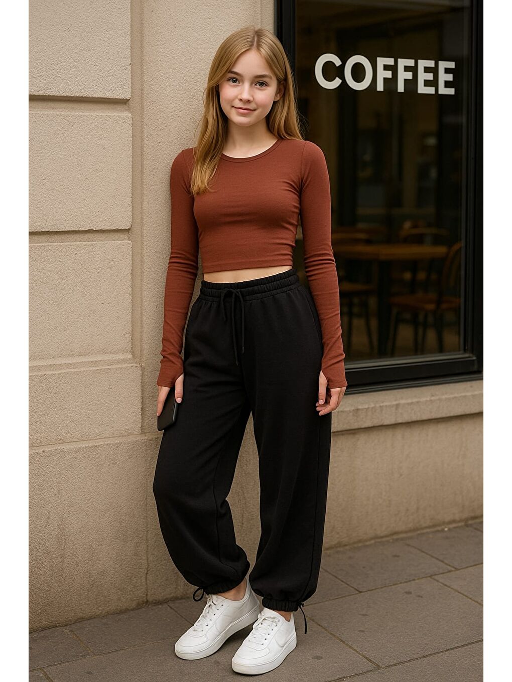 Karışık 3'lü set Parmak Geçmeli Crop Top Bluz Viskon Badi-6